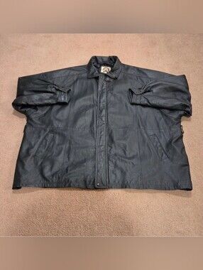 Phase 2 Black Genuine Leather Jacket